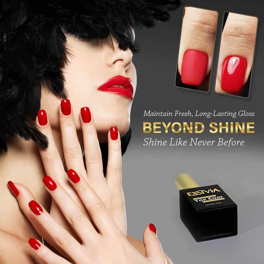 Red Polish Protector: Nail Top Coat for Vibrant, Long-Lasting Color - Exsivia