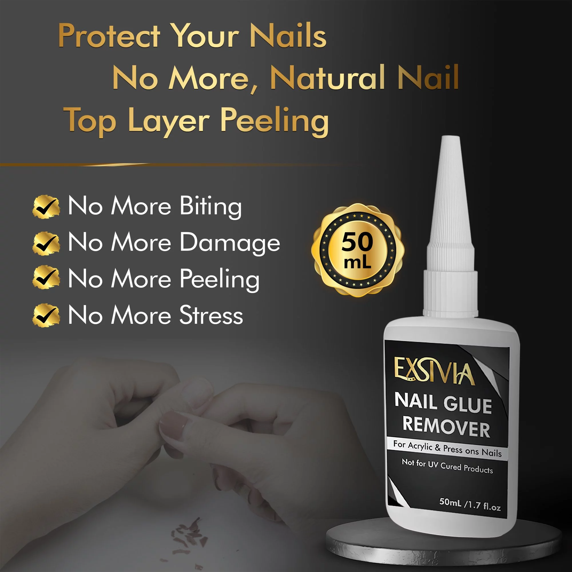 protect your nails - exsivia nail glue remover