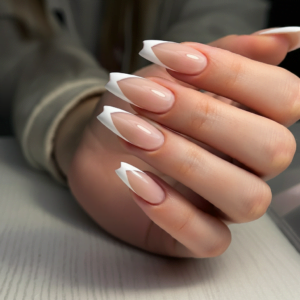 French Tip Duck Nails