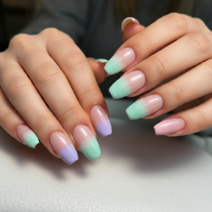 Pastel Ombre Nails 